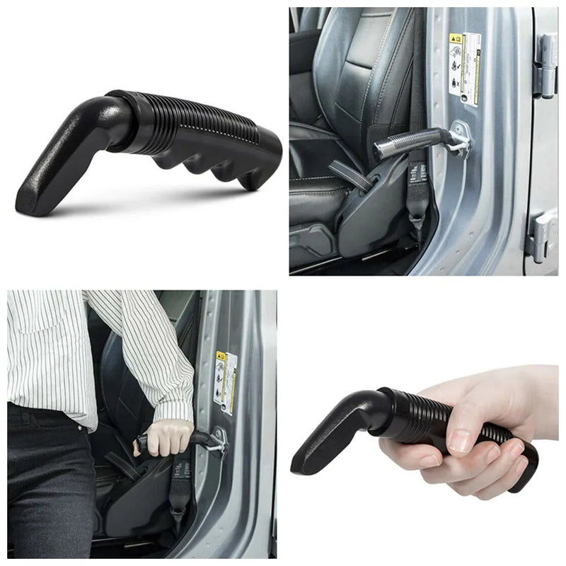 Car Handle Cane Vehicle Door Grab Bar Stand Assist Mobility Aid Tool Automotive Accessory for Children Elderly Black