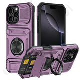 MagneticShield® iPhone Case – Heavy Duty Protection with Rotated Ring Kickstand & Wallet Cover