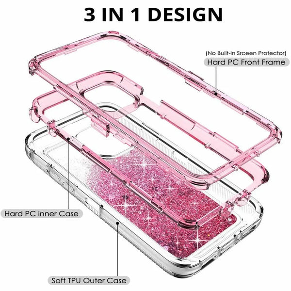 GlamGuard™ 3-in-1 Shockproof iPhone Case