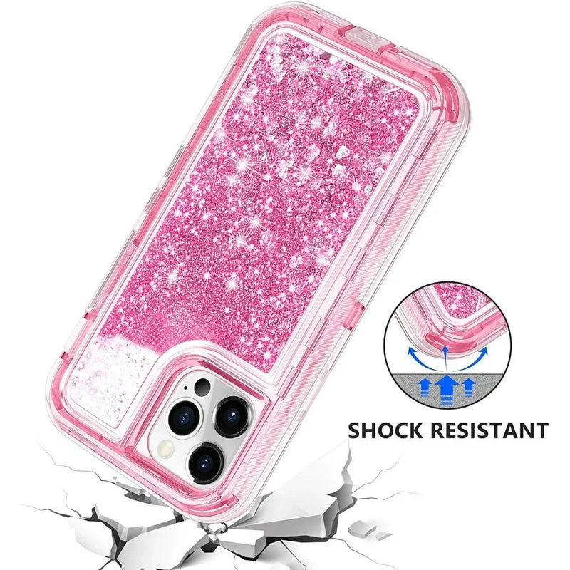 GlamGuard™ 3-in-1 Shockproof iPhone Case