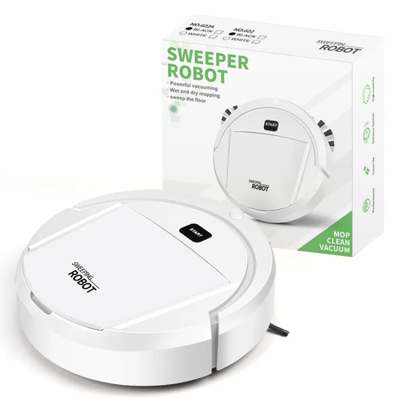 New Automatic Robot Vacuum Cleaner Smart Sweeping Dry Wet Cleaning Machine Charging Intelligent Vacuum Cleaner for Home