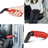 Car Handle Cane Vehicle Door Grab Bar Stand Assist Mobility Aid Tool Automotive Accessory for Children Elderly Black