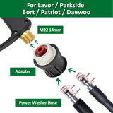 PowerJet™ Pressure Washer Gun – Quick Connect Nozzles for Karcher, Nilfisk, Bosch