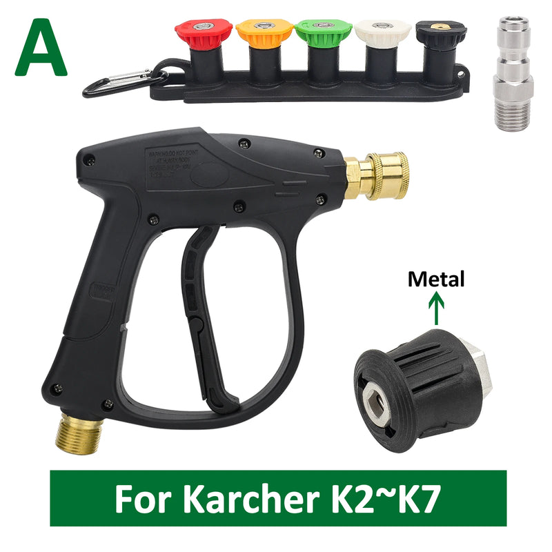 PowerJet™ Pressure Washer Gun – Quick Connect Nozzles for Karcher, Nilfisk, Bosch